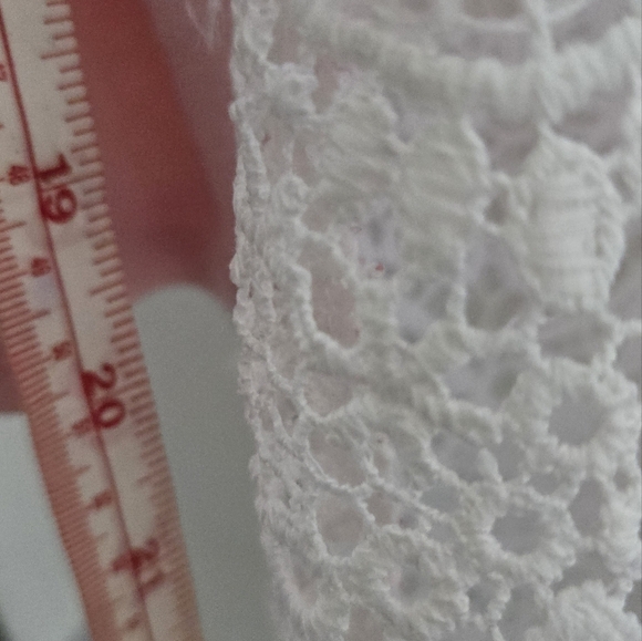 *3/$20 Layered Look Blush Pink Long Sleeve Blouse Lace EUC - Picture 5 of 5